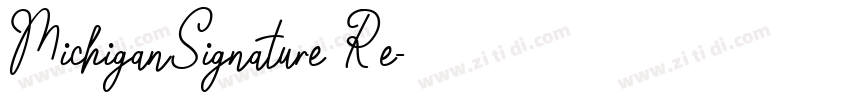 MichiganSignature Re字体转换